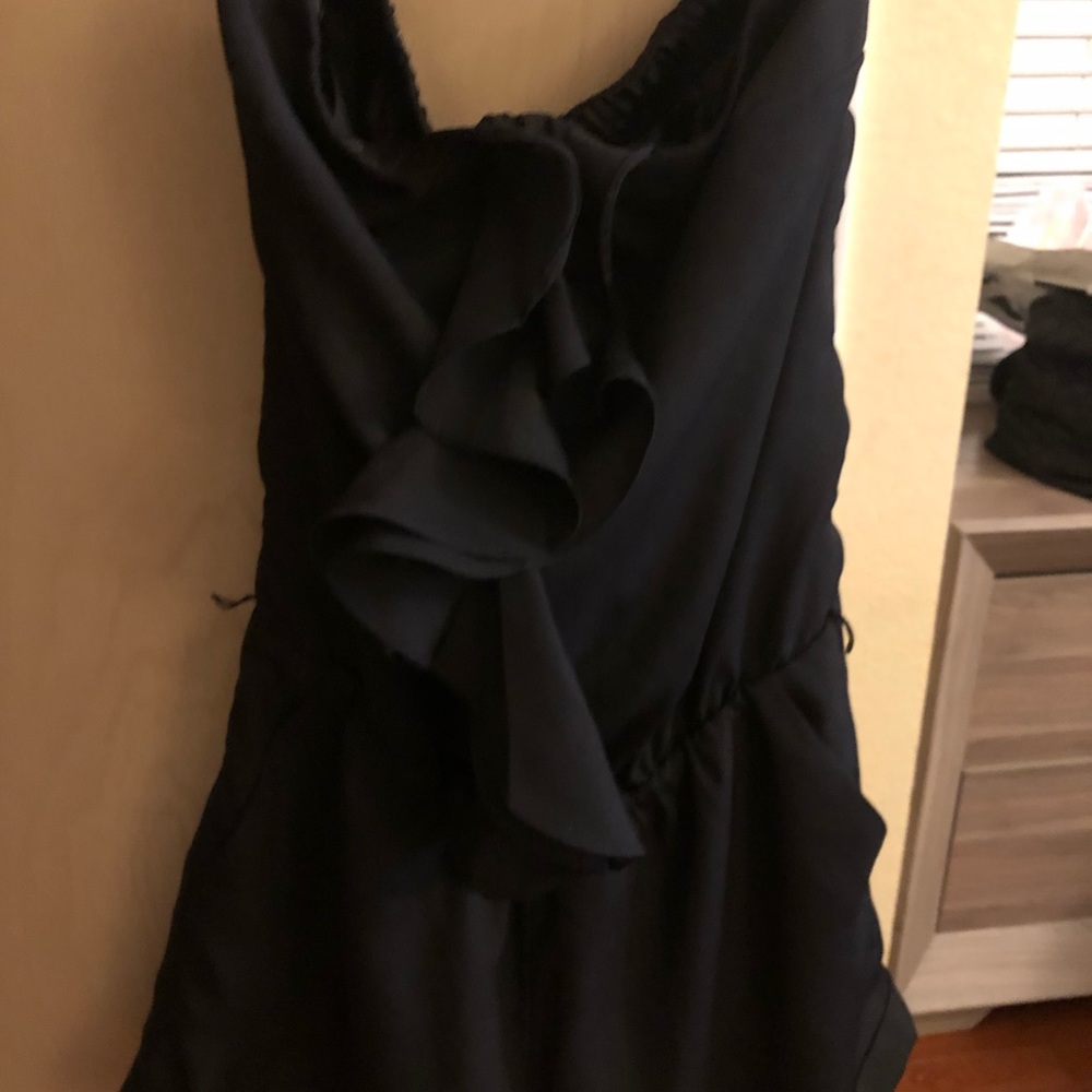 Black Romper With Ruffles In Front- Express - image 2